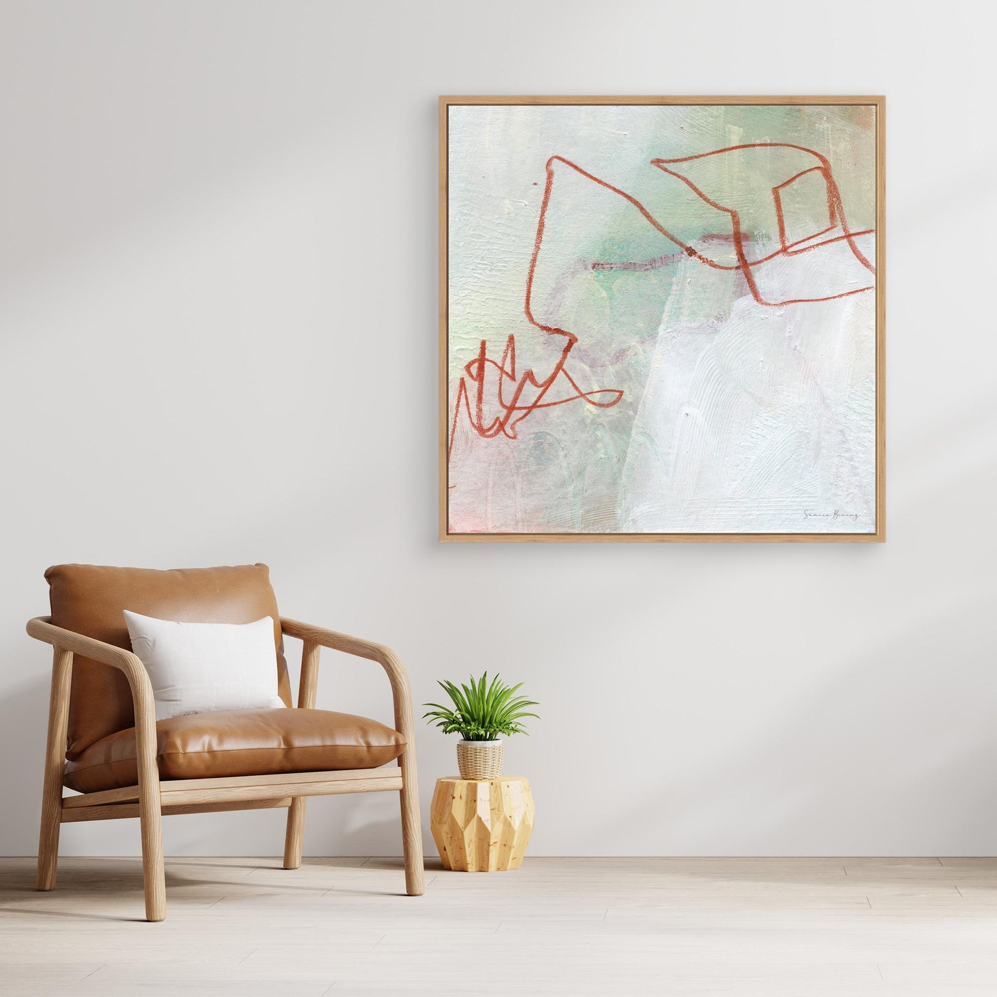 Canvas print #033 Lijnen van lucht